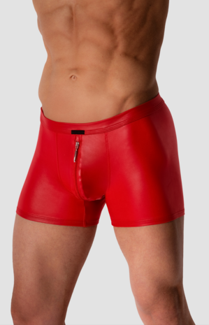 Manstore Boxer met rits rood M510