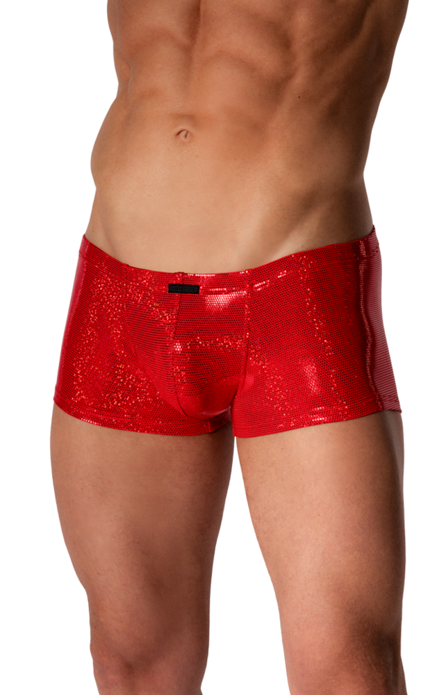 Manstore boxer glitter rood M2575