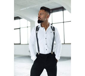 VoyeurX Leren Bretels Agron Goud