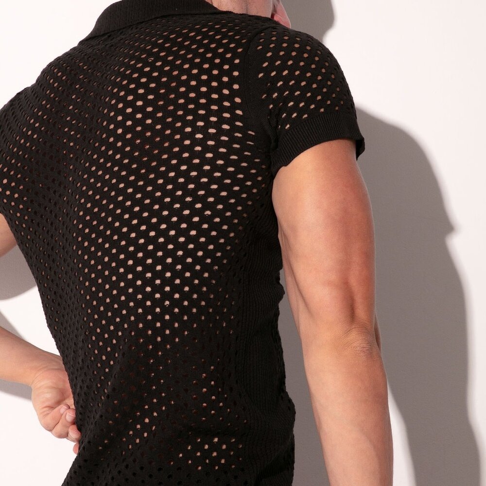 Code22 Zwarte Mosaic Polo