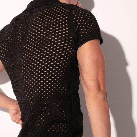 Code22 Zwarte Mosaic Polo