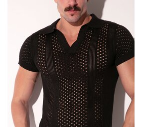 Code22 Zwarte Mosaic Polo