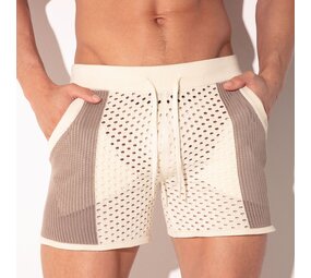 Code22 Off White Mosaic Short