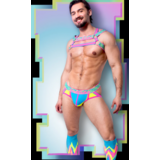 AssTricks Harnas N.Pink/ N. Yellow/ Aqua