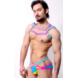 AssTricks Harnas N.Pink/ N. Yellow/ Aqua