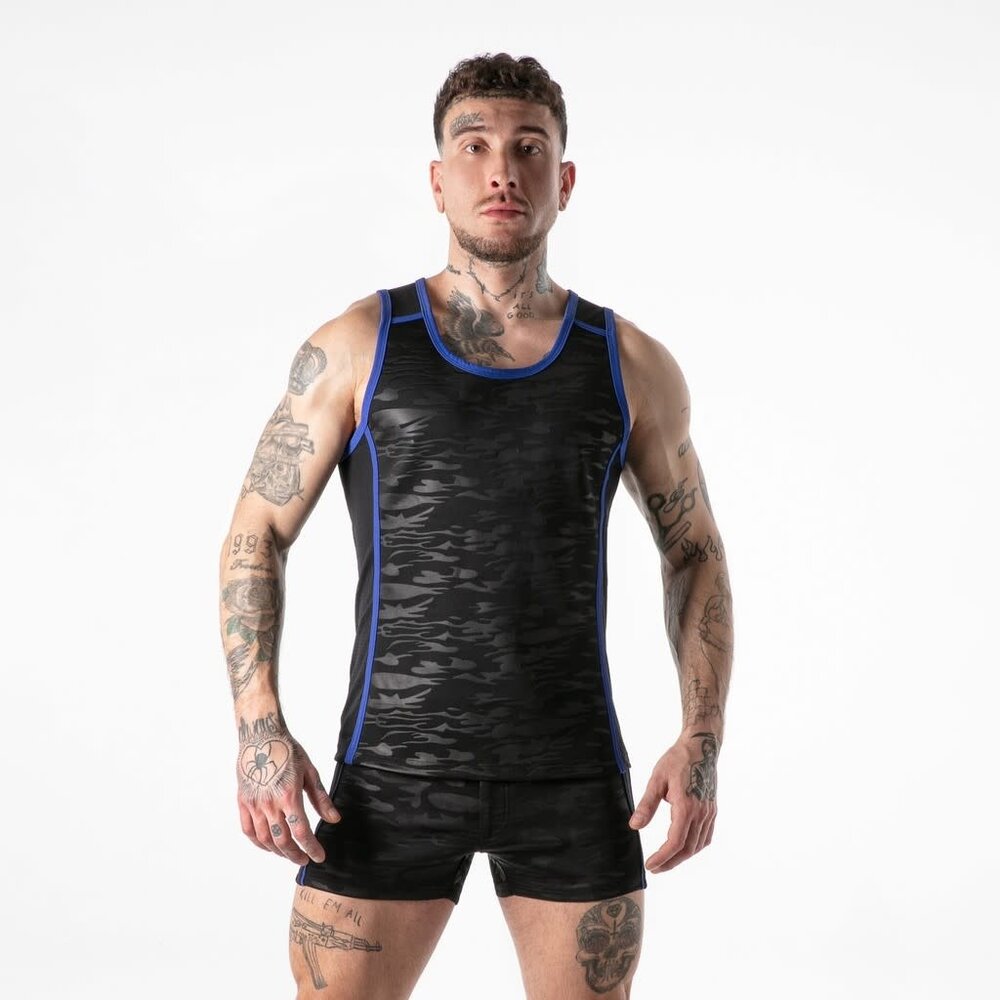 Locker Gear Military Tanktop Blauw Locker Gear Military Tanktop Blauw