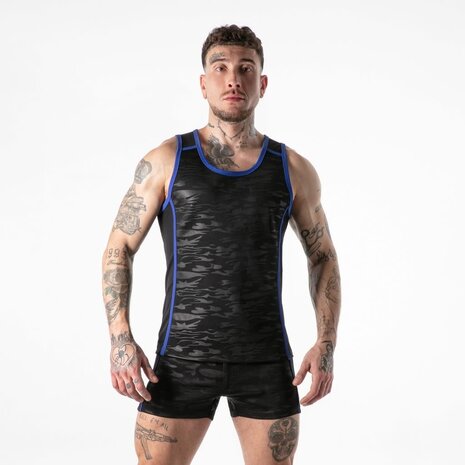 Locker Gear Military Tanktop Blauw Locker Gear Military Tanktop Blauw