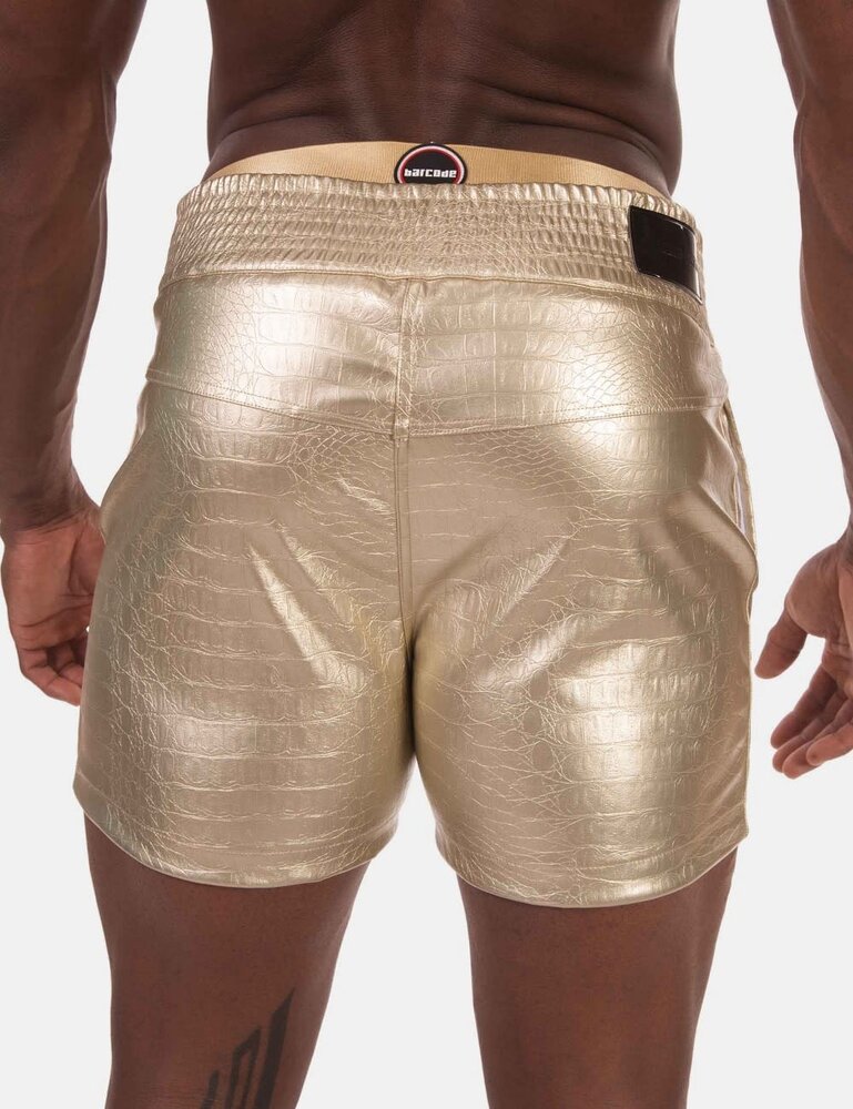 Barcode Berlin PU Leren Short Goud Aligo