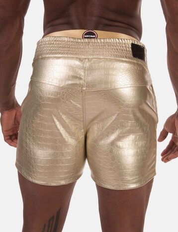 Barcode Berlin PU Leren Short Goud Aligo