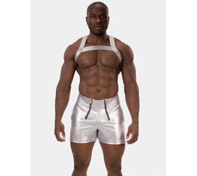 Barcode Berlin PU Leren Short Zilver Aligo