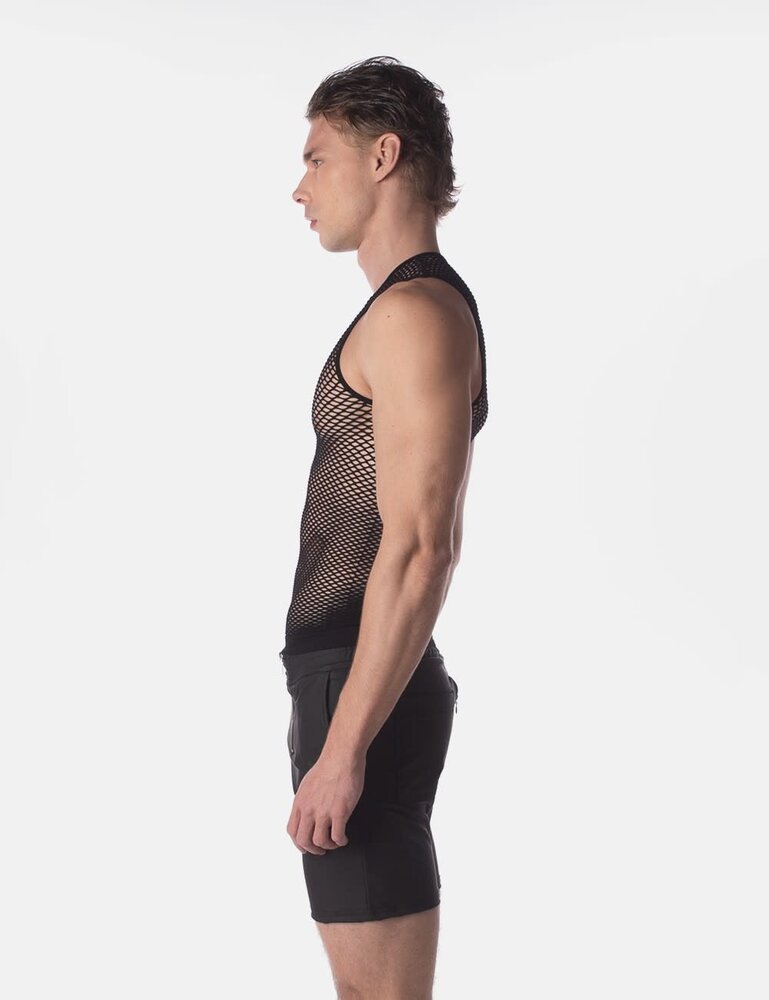 Barcode Berlin Fishnet Tanktop Zwart Stefano