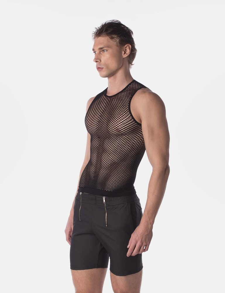 Barcode Berlin Fishnet Tanktop Zwart Stefano