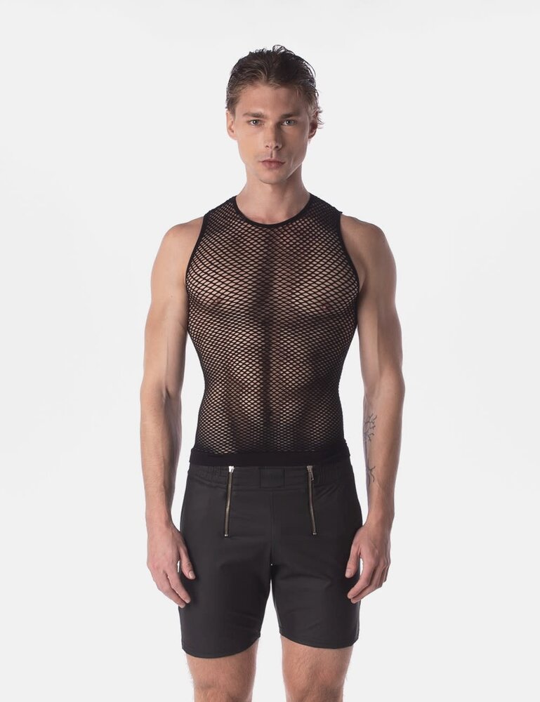 Barcode Berlin Fishnet Tanktop Zwart Stefano