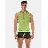 Barcode Berlin Fishnet Tanktop Neon Groen Stefano