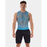 Barcode Berlin Fishnet Tanktop Neon Blauw Stefano