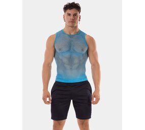Barcode Berlin Fishnet Tanktop Neon Blauw Stefano Barcode Berlin Fishnet Tanktop Neon Blauw Stefano