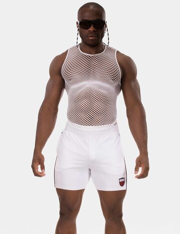 Barcode Berlin Fishnet Tanktop Wit Stefano Barcode Berlin Fishnet Tanktop Wit Stefano
