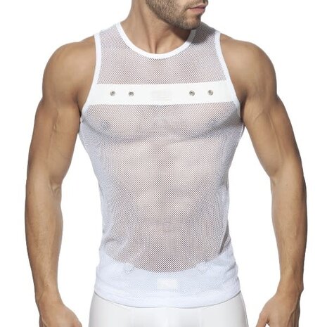 Addicted Mesh Tanktop ADF76 Wit