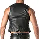 TOF Paris Kinky PU Leren Vest met Ketting