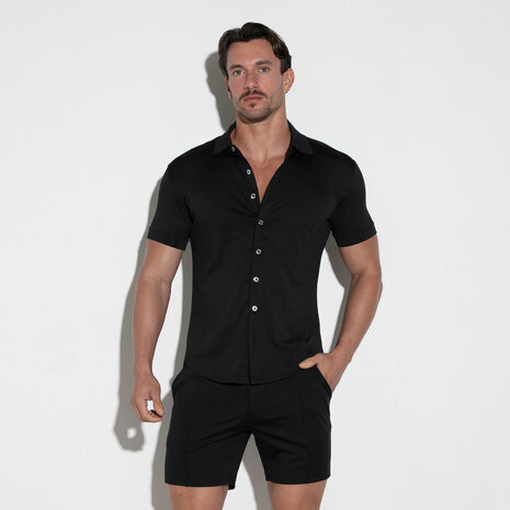 Code22 Slim Fit Blouse Zwart