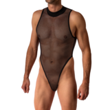 Manstore High Neck Body Zwart M2424