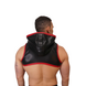 ROK Biker Swat Hooded Crop Zwart/ Rood