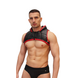 ROK Biker Swat Hooded Crop Zwart/ Rood