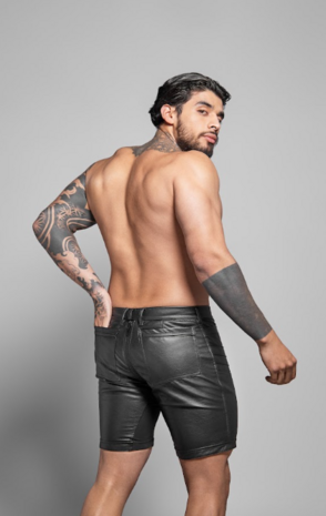 ROK Biker Two Zippers Short Black