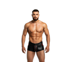 ROK Wild Doggy Zip Boxer Zwart/ Rood ROK Wild Doggy Zip Boxer Zwart/ Rood