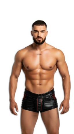 ROK Wild Doggy Zip Boxer Zwart/ Rood