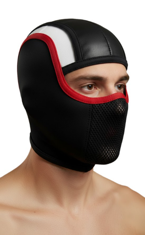 ROK Rebel Grid Mask Zwart/ Rood