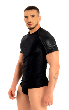 ROK Industrial Zip Shirt Black
