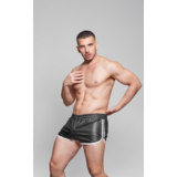 ROK Biker Stripe Short Zwart/ Wit