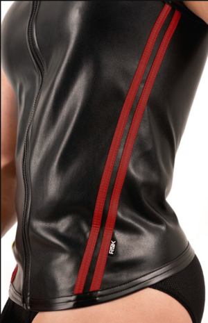 ROK Biker Mesh Vest Zwart/ Rood