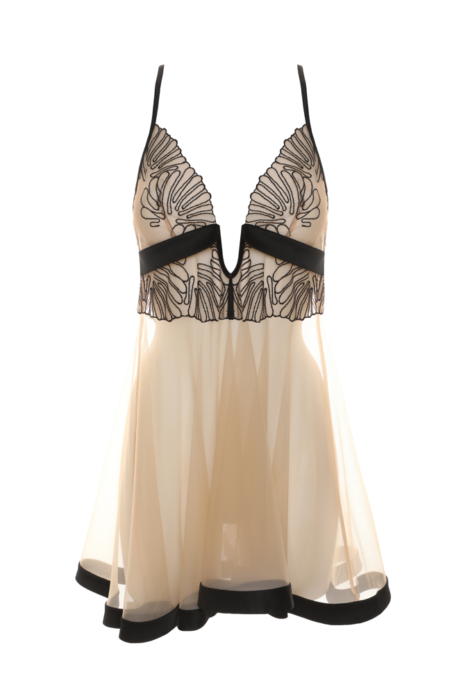 Prelude Milano Babydoll Zwart YL480 Prelude Milano Babydoll Zwart YL480