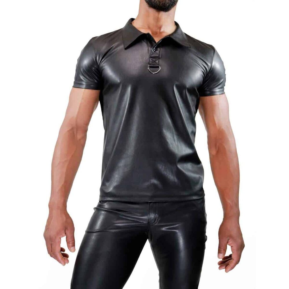 TOF Paris Imitatie Leren Fetish Polo