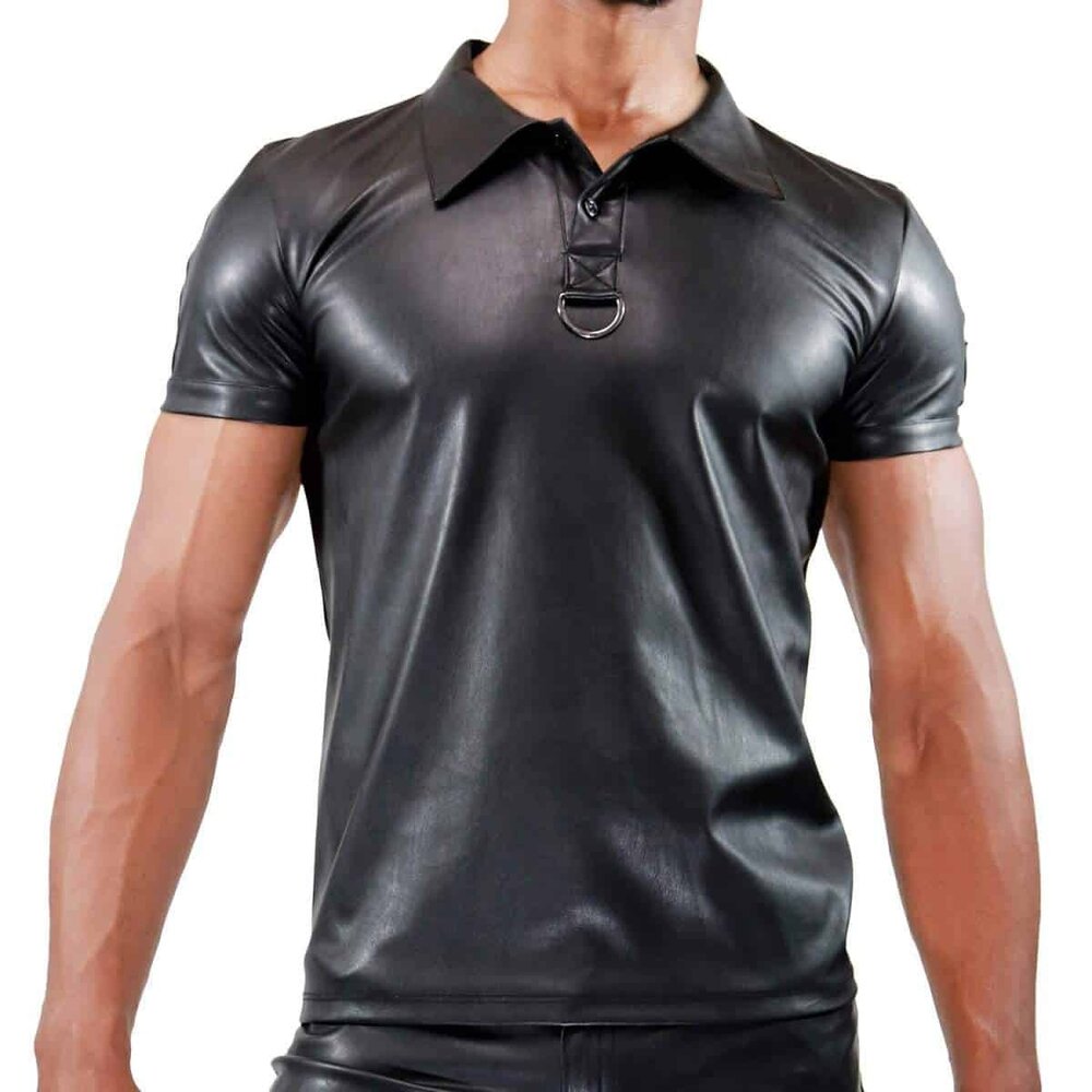 TOF Paris Imitatie Leren Fetish Polo