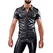 TOF Paris PU Leren Fetish Shirt met Rits