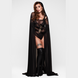 Kinky Diva Vesper Cape zwart mesh