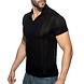 Chevron Polo Shirt Zwart ADF1435 Chevron Polo Shirt Zwart ADF1435