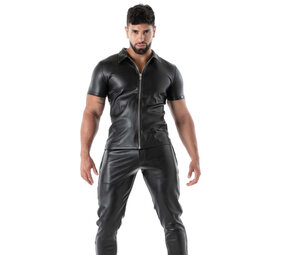 TOF Paris kinky zipped vest zwart