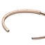 Pandora logo 14k rose gold-plated open bangle 589493C00