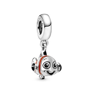 Pandora Disney Nemo sterling silver dangle with orange, black and white enamel 798847C01