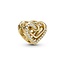 Pandora Heart 14k gold-plated charm with clear cubic zirconia 769270C01