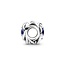 Pandora Sterling silver charm with princess blue crystal 790065C07