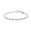 Pandora Treated Freshwater Cultured Pearl Blue Cord Chain Bracelet 18 cm