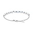Pandora Treated Freshwater Cultured Pearl Blue Cord Chain Bracelet 18 cm