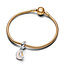 Pandora Sterling silver and 14k gold-plated unique metal blend  Mixed stone Pink 762985C01