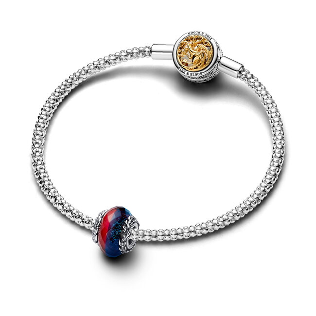 Pandora Game of Thrones Ice & Fire Dragons Dual Murano Glass Charm 792966C00