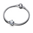 Pandora Sterling silver  Man-made crystal Blue 792974C01